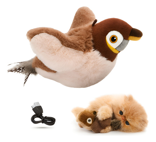 Passarinho voador brinquedo para gatos
